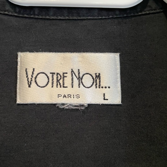 100% SILK Votre Nom button down shirt - Picture 3 of 6